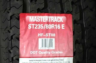 NEW/OLD STOCK MASTERTRACK TIRES & RIMS TIRES SIZE: 235/80R16 E