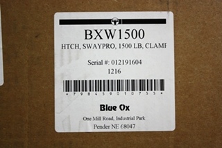 BLUE OX BXW1500 HITCH SWAYPRO 1500LB WEIGHT DISTRIBUTION HITCH MOTORHOME PARTS FOR SALE